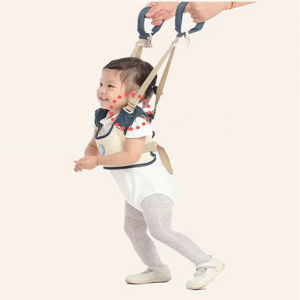 Veilig en comfortabel leren lopen – Baby loopgordel met handige trekband."