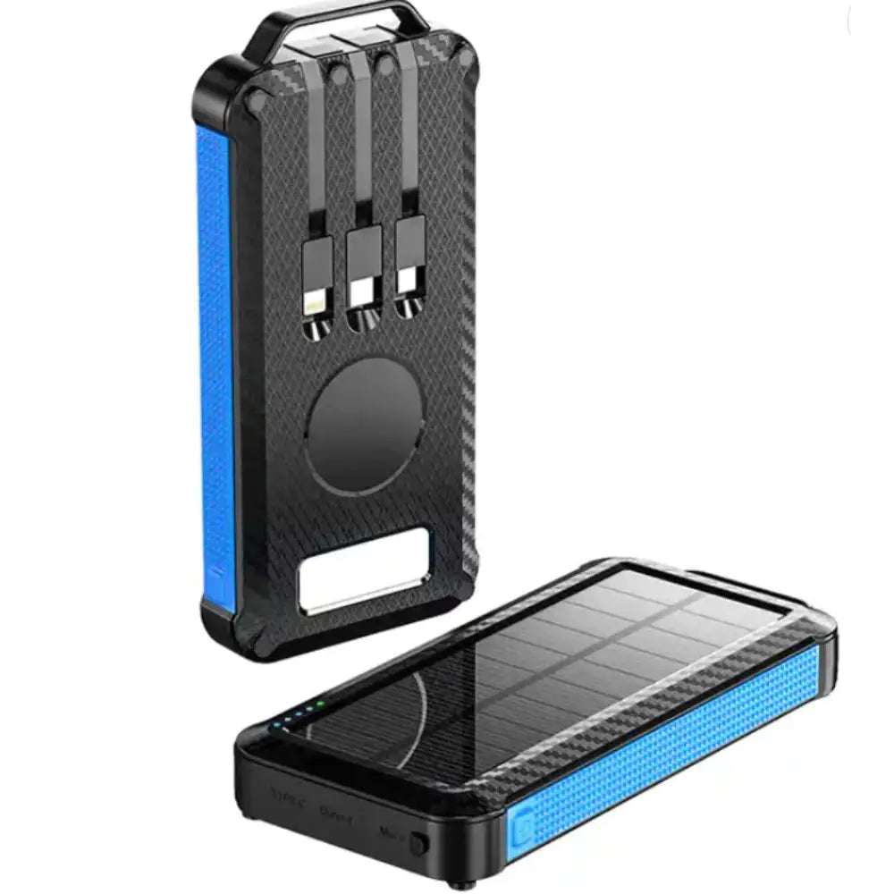 IP65 waterdichte draagbare draadloze zonne-energiebank paneellader zonne-energiebank USB-C