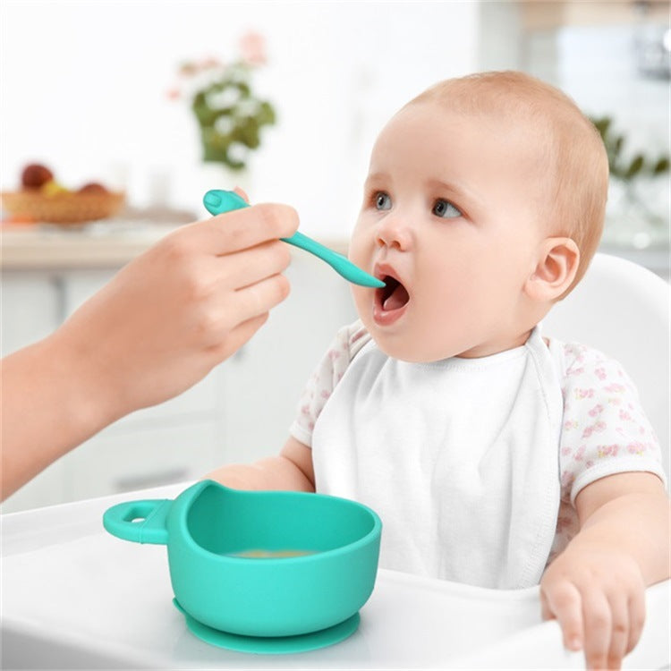 Major4 Siliconen Baby Eetset – Kom met Zuignap & Lepel